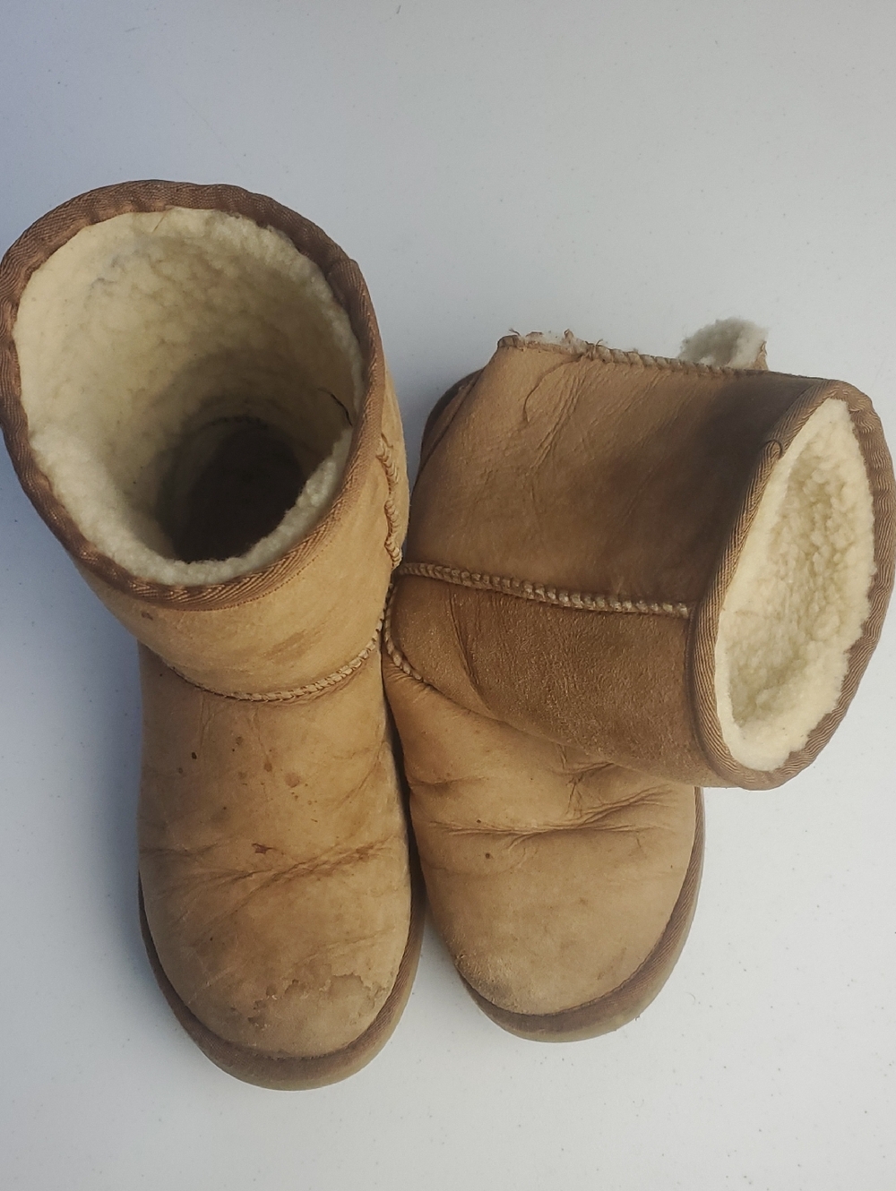 UGG Chestnut Shearling-Trim Boot